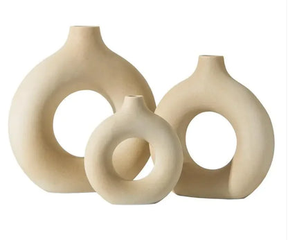 Jarrón Redondo Artesanías Cerámicas Creativas